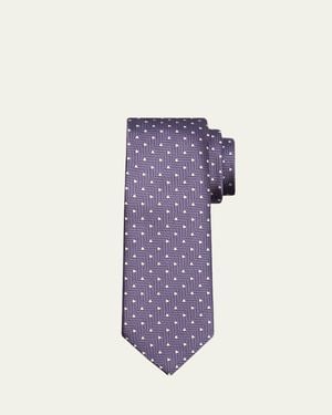 Tom Ford Polka Dot Silk Tie - Purple