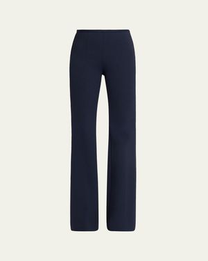 Michael Kors Brooke Mid-Rise Bootcut Pants - Natural