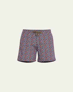 Charvet x Thorsun Dotted Checks Swim Shorts - Blue