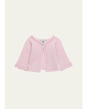 G.H.Hurt & Son Kid's Cashmere Baby Cardigan - Pink
