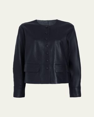 Proenza Schouler Robin Leather Jacket - Blue