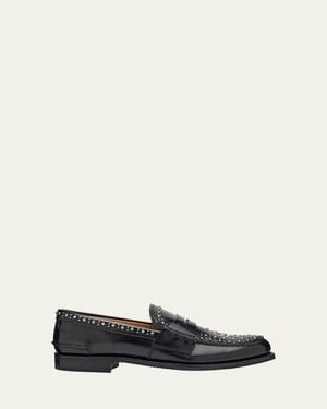 Church's Pembrey Studded Leather Penny Loafers - White