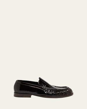 Dries Van Noten Patent Leather Loafers - White