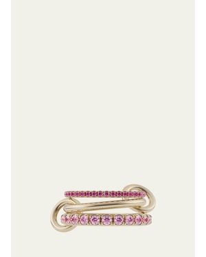 Spinelli Kilcollin 18K Noah Rose Sapphire 3-Link Ring - Natural