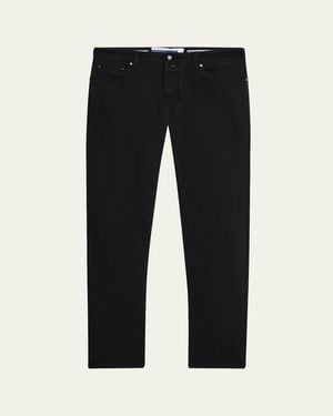 Jacob Cohen Bard Denim Slim Five-Pocket Jeans - Black