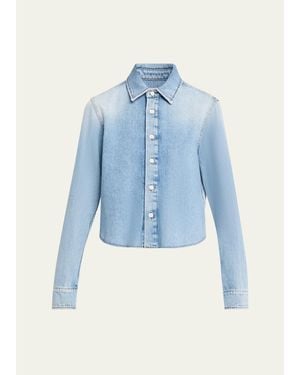 All Three Hira Denim Button-Front Shirt - Blue
