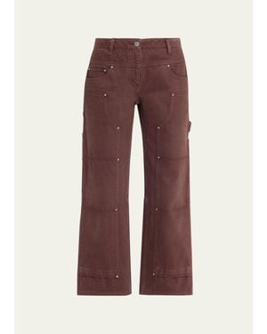 3.1 Phillip Lim Denim Carpenter Pants - Red