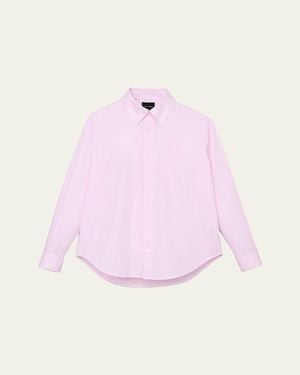 Marc Jacobs Pop J Marc Striped Poplin Shirt - Pink