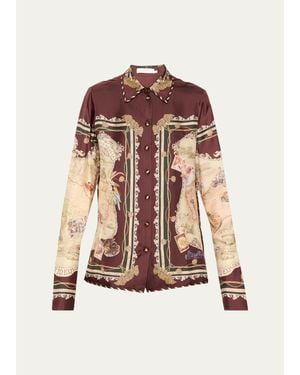 Zimmermann Valiant Silk Twill Shirt - Multicolor
