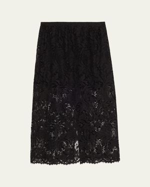A.L.C. Lydia Lace Midi Skirt - Black