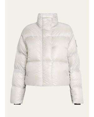 Canada Goose Cypress Cropped Puffer Label - Natural
