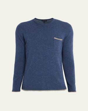 Sease Shore 2.0 Cashmere Crewneck Sweater - Blue