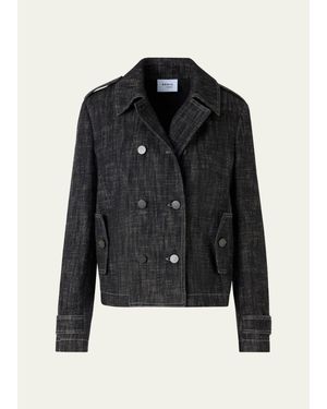 Akris Punto Heavyweight Cotton Denim Jacket - Black