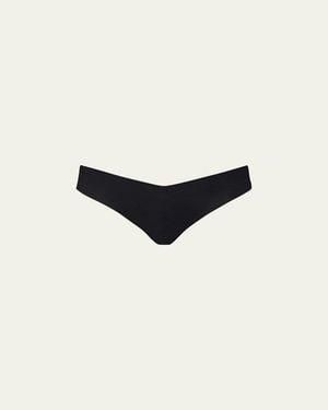Commando Classic Solid Thong - Black