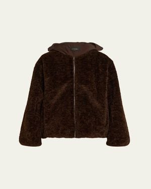 Kobi Halperin Ilyssa Hooded Faux Fur Jacket - Brown