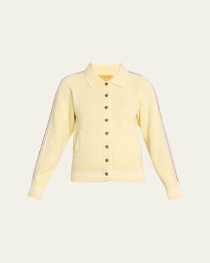 Guest In Residence Varsity Cashmere-Cotton Jacket - Natural