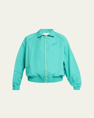 Willy Chavarria Ruff Rider Zip Track Jacket - Blue