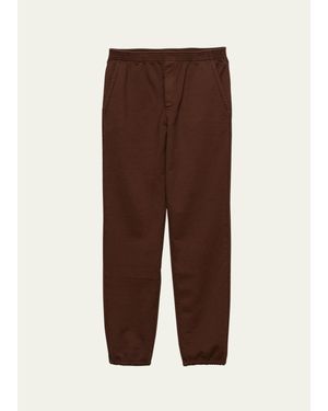 Prada Cotton Felpa Sweatpants - Brown