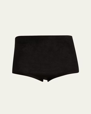 Jil Sander Fuzzy Knit Micro Shorts - Black