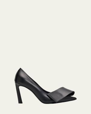 Givenchy 95Mm Twist Leather Pumps - Black