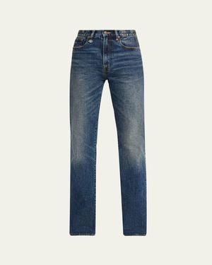 R13 Jane High-Rise Straight Jeans - Blue