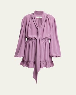 Chloé Organic Silk Crepe De Chine Dress - Pink