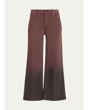 Kobi Halperin Rafaella Ombré Flared Crop Jeans - Purple