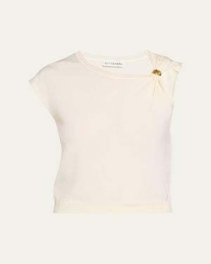 Altuzarra Rinaldi Knit Asymmetric Top - Natural
