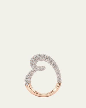UNSAID Whirlwind Half Lab-Grown Diamond Pave Ring - Natural
