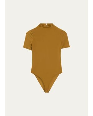Ronny Kobo Tommy Mock-Neck Jersey Bodysuit - Multicolor