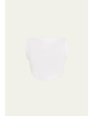 A.L.C. Mae Cropped High-Neck Top - Natural