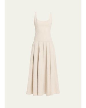 Anna Quan Marcelle Drop-Waist Maxi Dress - Natural