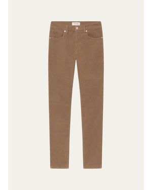 FRAME Corduroy Modern Straight Pants - Natural