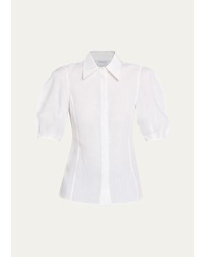 Gabriela Hearst Sansi Linen Shirt - White