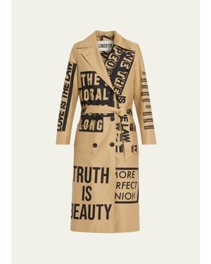 Libertine Democracy Lean Trench Coat - Metallic