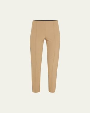 Lafayette 148 New York Gramercy Acclaimed-Stretch Pants - Natural