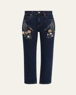 Libertine Buried Treasure Straight-Leg Ankle Boyfriend Jeans - Blue