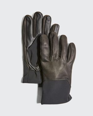 Canada Goose Mixed-Media Touchscreen Gloves - Gray