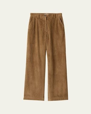 【関税&送料込】Miu Miu Camel Corduroy Pant Miu Miu Wide-leg and palazzo pants for Women | Online Sale