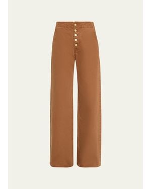 Ulla Johnson The Jasmine Low-Rise Jeans - Natural