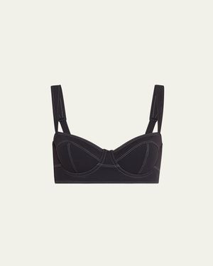 Ulla Johnson Ravello Bikini Top - Black