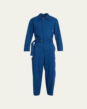 3.1 Phillip Lim Relaxed Belted Jumpsuit - Blue