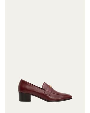 Bougeotte 35Mm Leather Penny Loafers - Pink