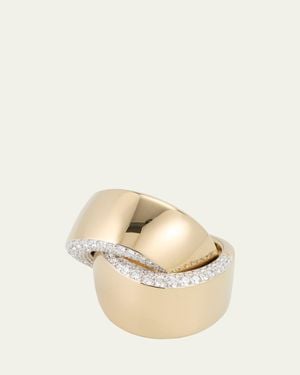 Vhernier Abbraccio 18K Diamond Ring - Natural