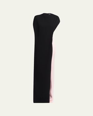 Tom Ford Backless Cape Straight-Leg Jumpsuit - Black