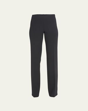 Akris Classic Carol Flat Front Pants - Multicolor