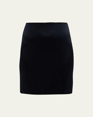 Hanro Satin Deluxe Half Slip - Black