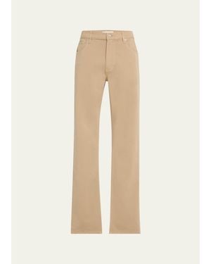 FRAME Modern Straight Fit Five-Pocket Pants - Natural