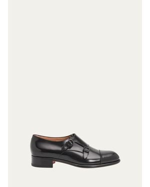 Santoni 10Mm Leather Loafers - White