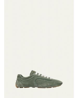 Prada Montecarlo Re-Edition 2005 Suede Sneakers - Green